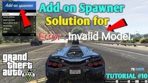 how to fix invalid model error in gta 5 easily | invalid model error in gta v 2023 | addon sponer
