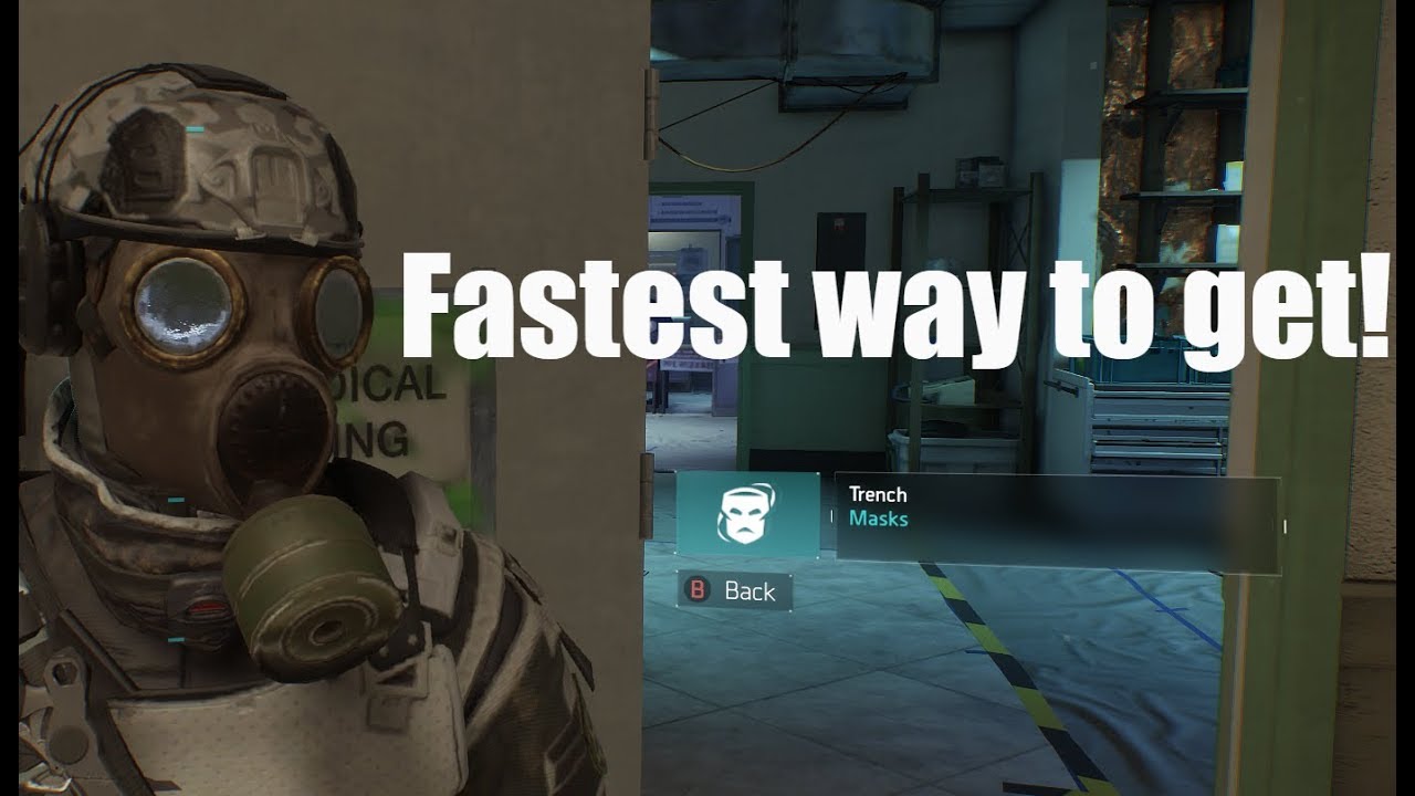 FASTEST WAY TO GET THE TRENCH MASK! - THE DIVISION
