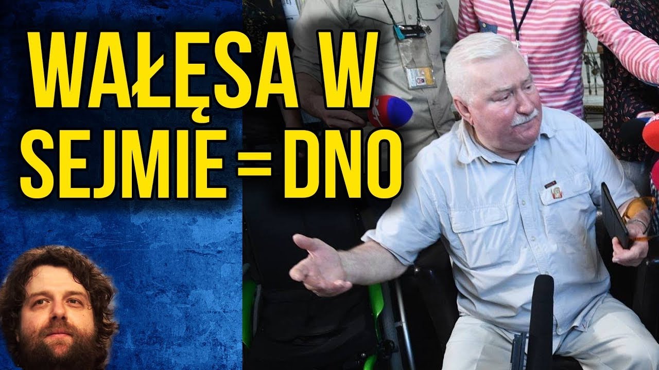 Lech Wałęsa w Sejmie u Niepełnosprawnych - KOMPLETNA KOMPROMITACJA - Komentator polska hd