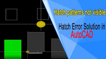 Hatch patterns not visible | Hatch Error Solution in AutoCAD | Regen Command