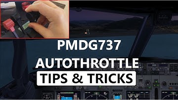 PMDG 737 Tutorial For The  Autothrottle Trick You Can Use For Landings  [1080HD]
