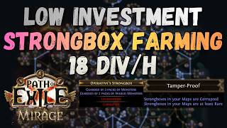 Low Investment Strongbox Farming 18 Divineshour Test Poe 3.28