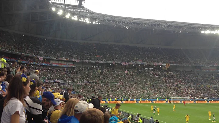 "Will Grigg's on fire" Nothern Ireland fans at Parc OL | Euro 2016 | 16/06/16 |GAWA