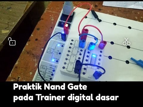 Praktik Gerbang NAND pada Trainer Digital Dasar