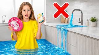 nastya her friends learn how save water