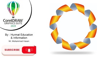 Swirl Ribbon Design In CorelDraw | 3D Twisted Ribbon Design | CorelDraw Design Tutorial