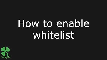 How to enable WHITELIST on your Minecraft server
