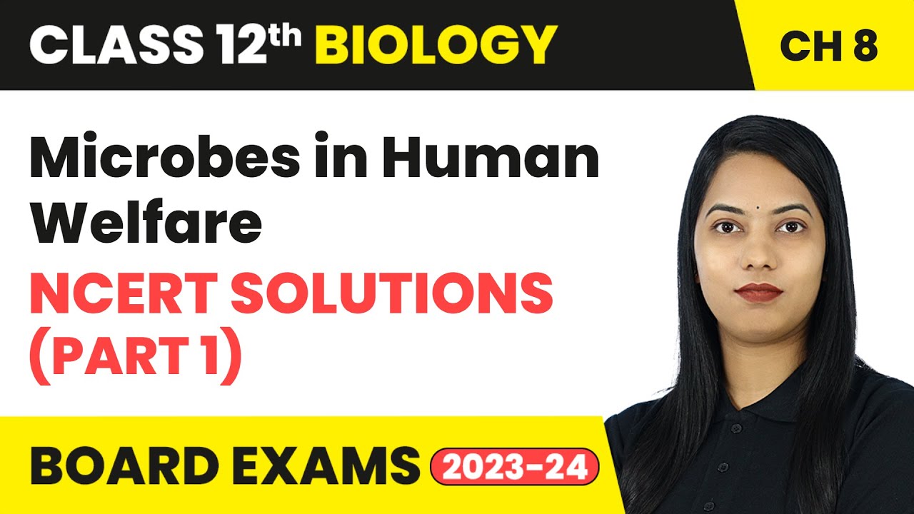 Microbes in Human Welfare - NCERT Solutions (Part 1) | Class 12 Biology ...