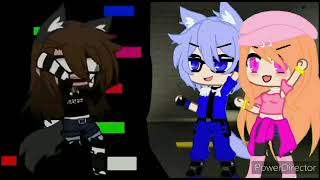 Blue Wolf and Idol Eve vs Roblox Moon. ( Fake fnf collab ) #FightTheGlitch