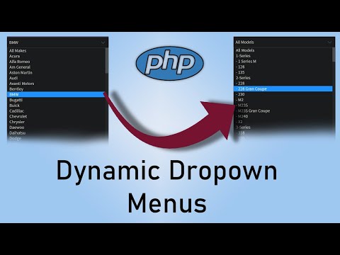 PHP Relational Dropdown Menus