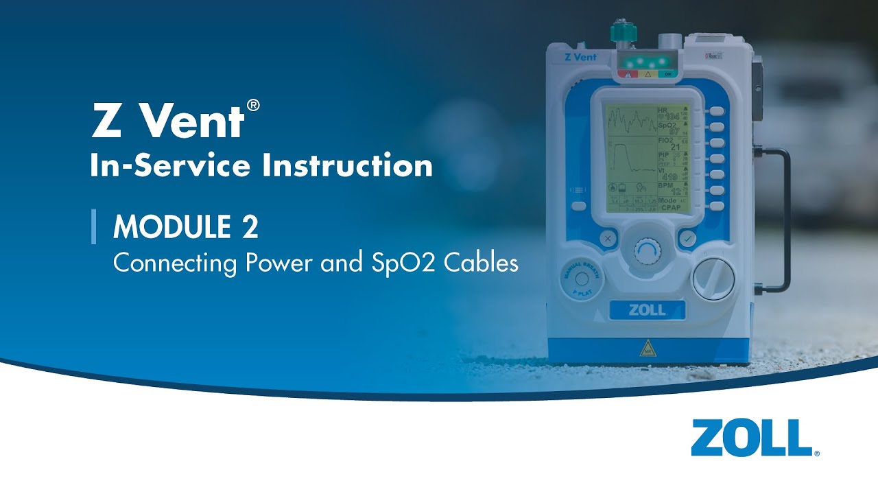 Zoll Spo2 Module Z Vent® Ventilator SpO2 Cables & Power - Module 2 English (US) - YouTube