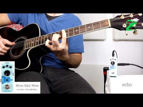 Педаль Chorus /Delay для акустичної гітари MOOER BABY WATER, видео 1