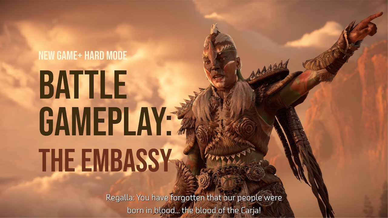 [HARD MODE] Horizon Forbidden West Battle Gameplay: The Embassy
