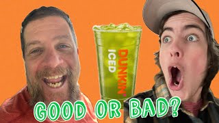 Is Dunkin’ Donuts NEW Kiwi Watermelon Refresher Worth A Try?? (Food Review)