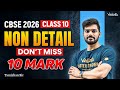Class 10 | CBSE 2026 | DON’T MISS | Non Detail | 10 Mark | Tamizhan Sir