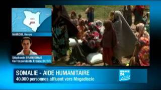 Somalie : 40 000 personnes affluent vers Mogadiscio