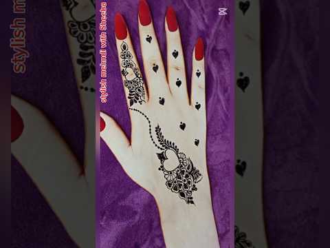 Heart shape mehndi design ❤️ #shorts #mehndi #youtubeshorts