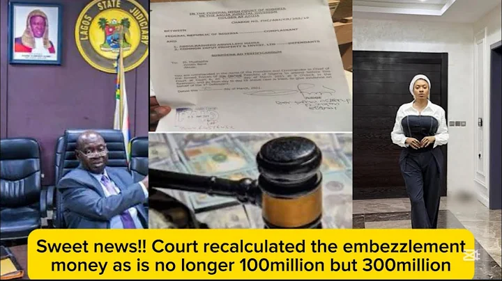 Sweet news!! Court recalculated the embezzlement money as is no longer 100million but 300million 