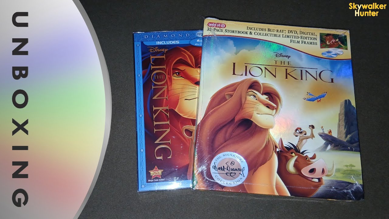 Disney The Lion King Signature Collection Blu-ray Digibook Unboxing