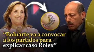 Héctor Valer espera que Dina Boluarte aclare el caso Rolex para fortalecer la imagen de Perú