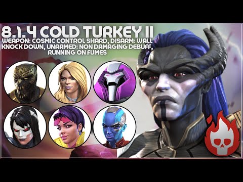 MCOC Act 8.1.4 – Cold Turkey II, Weapon: Cosmic Control Rod, Running on Fumes – Proxima Midnight