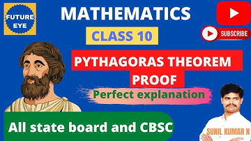 CLASS 10 || PYTHAGORAS THEOREM PROOF || KSEEB Theorem 2.8 || CBSE Theorem 6.8 || perfect explanation