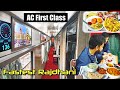 MUMBAI RAJDHANI Exp AC 1st Class journey •  First AC Food , classy interiors speedy vlog