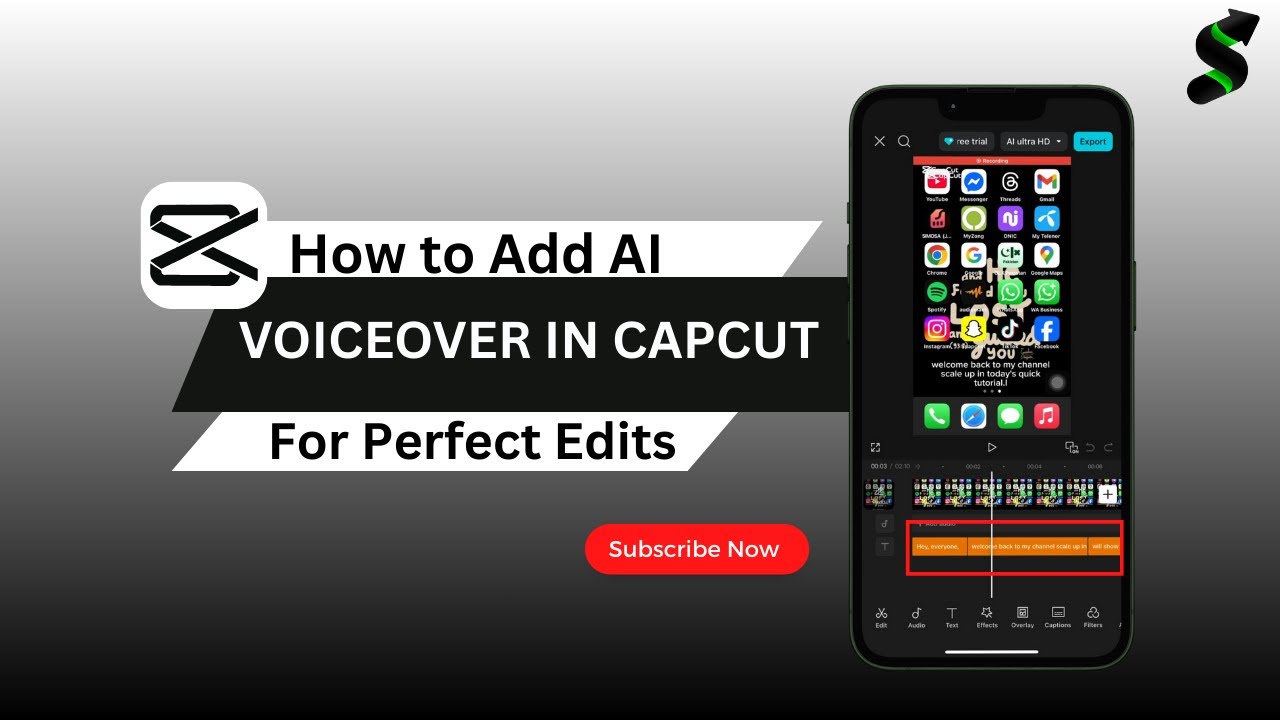How to Add AI Voiceover in CapCut Free for TikTok & Reels - YouTube