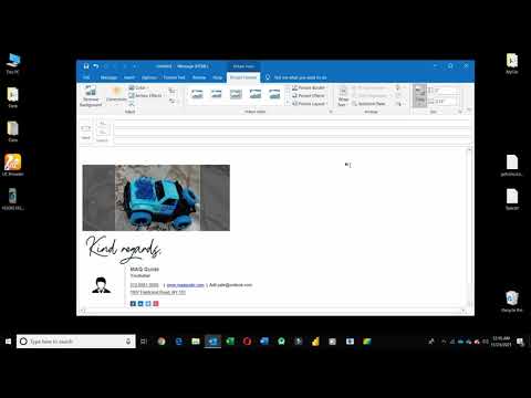 How to reduce Image size in Outlook | Resize Image | Crop Image | Outlook 2019