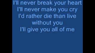 Backstreet Boys - ill Never Break Your Heart {Lyrical Video}