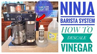 How To Clean / Descale Ninja CF601 Espresso & Coffee Barista System with Vinegar & Ninja Solution