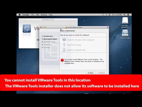 You cannot install VMware Tools in this location. The VMware Tools installer does not allow its soft