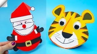 3 DIY christmas Easy paper crafts | Christmas paper crafts 2022 by Julia DIY / Easy DIY crafts - How to make 7,481 views 2 years ago 7 minutes, 50 seconds