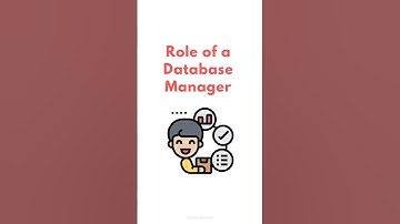 Role of a Database Manager💻