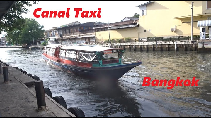 Canal Taxi Ride , Bangkok