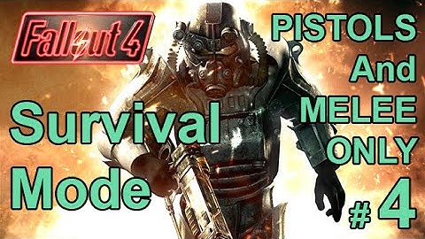 FALLOUT 4 (Survival Mode) PISTOLS AND MELEE ONLY! Part 4 – Preston And Deathclaw – PC Update 1.5