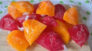 How to make soft flavored ice pops at home || Make soft ice lollies at home || Soft Ice candy recipe screenshot 5