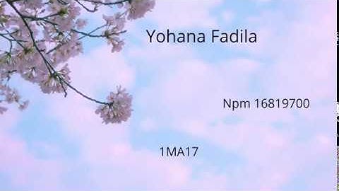 YOHANA FADILA - UJIAN PRAKTIKUM PROCESSING #ujianprocessing_kloter1