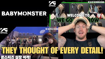 Reacting to BABYMONSTER "WE GO UP"  Making of M/V & BTS Studio recording! INSANE!!