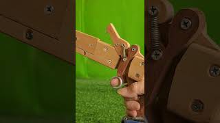 Simple mechanism craft idea for wooden #woodscraft #wooddesigner #woodwork #woodcrafting slingshot