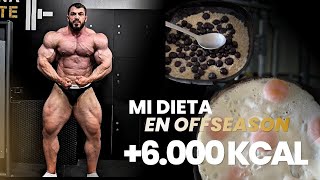 MI DIETA de OFFSEASON! +6000kcal y 130kg