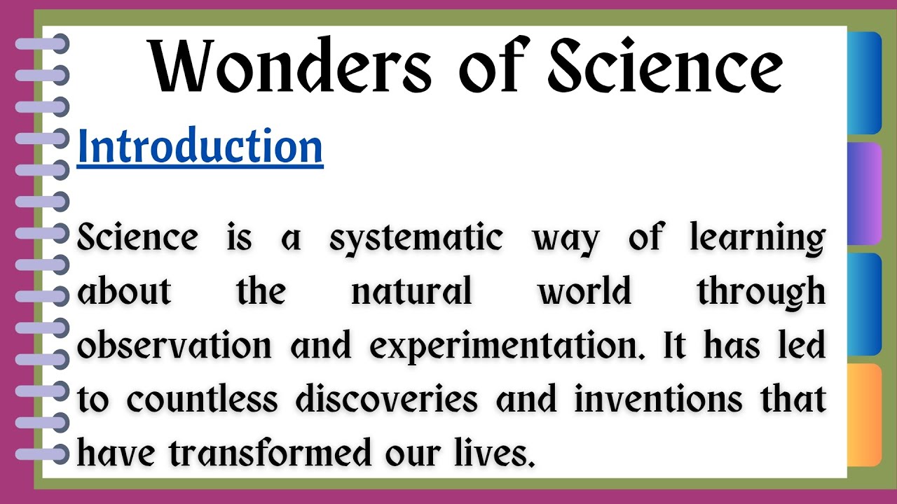 Wonders of Science Essay in English | Essay on Wonders of Science in ...