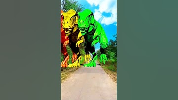 Big dinosaur chase T-rex chasing part -206#shorts #dinosaur #youtube #dinosaurs #superman #video