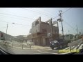 プリウスα　ポールコーンに衝突