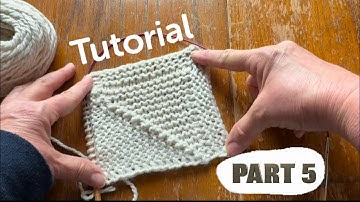 PART 5: Extra Bonus - How to Knit a Border on Mitered Square Blanket - Knitting Tutorial
