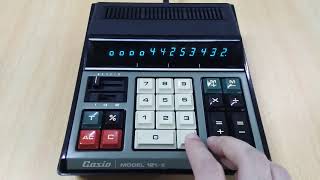 カシオ レトロ 電卓 CASIO MODEL 121-E - YouTube