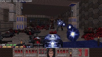 Doom 2 - DBP64: The Vast Silence (Map 10: Dark Fusio﻿n): UV-Max (Map Author: Chris Moyer)