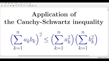 free topics 123 Application of the Cauchy-Schwartz inequality