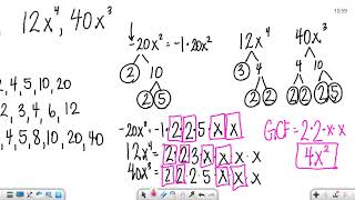 MTH100 GCF and Factor by Grouping 6 1