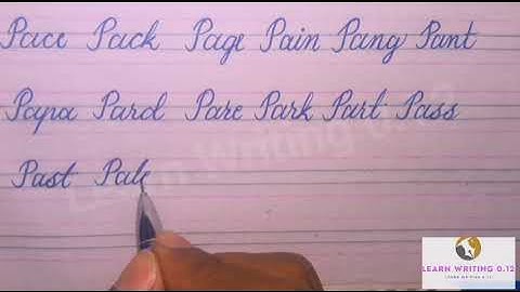 How to Connect Capital Letter P With three and four small letters smal letter Connect with Alphabet